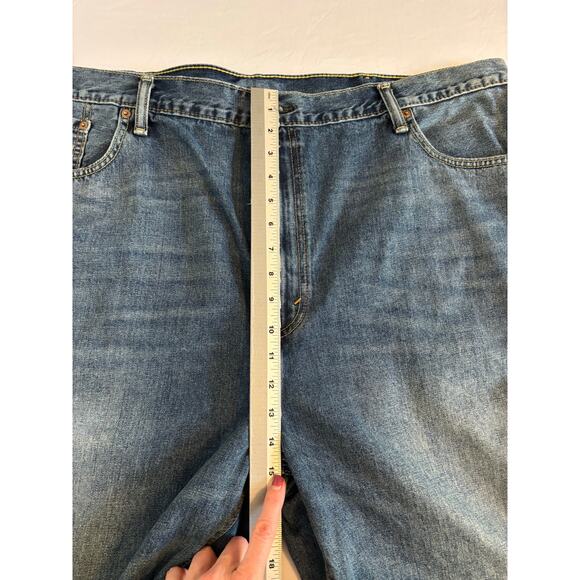 Levi's 569 Men's 44 Denim Shorts Loose Fit Straight 90's Y2K Bermuda Vintage - Picture 9 of 11